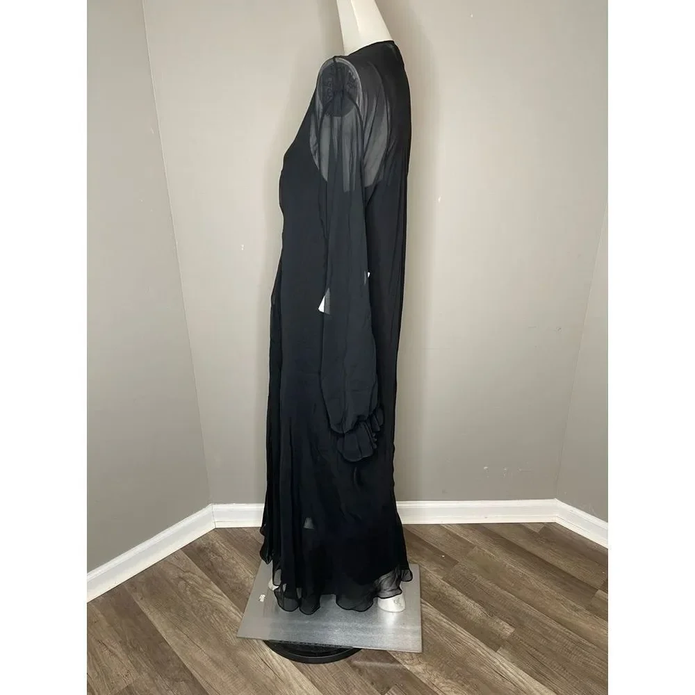 KHAITE The Rami Dress In black - Picture 6 of 11